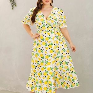 NWOT. Midi wrap dress